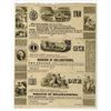 Image 1 : Borough of Hollidaysburg, May 13, 1841 Obsolete Scrip Note Uncut Sheet of 3.