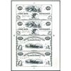 Image 1 : Union Bank of Tennessee Uncut Sheet of 4 Black & White Proprietary Proofs.