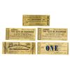 Image 1 : United States Obsolete Currency, 1862, Quintet of Notes