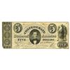 Image 1 : C.S.A., $5, T-34, Cr-262A, 1861 "Reoeivable" Spelling Error Note.