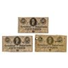 Image 1 : C.S.A., 1864, Trio of Issued Notes