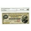 Image 1 : U.S. Gold Certificate, $20, Series of 1882, Small Red Seal, Fr#1178 Issued Banknote.