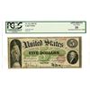 Image 1 : U.S. Legal Tender, $5, 1862, Fr.61a Issue Banknote.