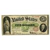 Image 2 : U.S. Legal Tender, $5, 1862, Fr.61a Issue Banknote.