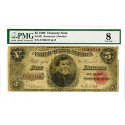 U.S. Legal Tender, $5, Series of 1890 Issue.