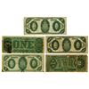 Image 2 : U.S. Treasury Note Assortment, $1, Series of 1890 (1) and 1891 (3) and $2 Series of 1890.