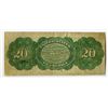 Image 2 : U.S. Legal Tender, $20, Act of March 3, 1863, Fr.126b, "New Series 23", 2nd Obligation Back.