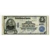 Image 2 : First National Bank of Ely, Nevada, $5, 1902 Plain Back, Ch#8561.