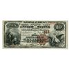 Image 1 : First National Bank of Indiana, Pennsylvania, $10, 1882, 2nd Charter Brown Back, Ch#313.