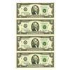 Image 3 : Federal Reserve Note, 1976, Trio of Bicentennial $2 Note Sheets of 4