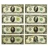 Image 1 : Federal Reserve Note, 1928, Lot of 8 Notes