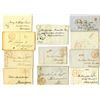 Image 1 : Stampless Cover Assortment, ca. 1820-1840's, from Washington, D.C., Pennsylvania, New York, and Mary