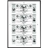 Image 1 : Planters & Mechanics Bank Uncut Sheet of 4 Proprietary Proofs.