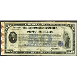First Liberty Loan Bond of 1917. Issue of June 15, 1917
