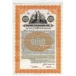 Pathe Exchange, Inc., Specimen Bond.