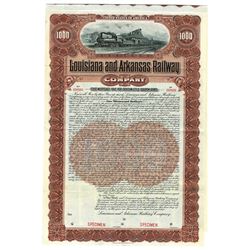 Louisiana and Arkansas Railway Co., 1902, Specimen Bond.