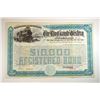 Image 1 : Rio Grande Western Railway Co., 1st Trust Mortgage  4% 50 Year Gold Registered Bond Specimen