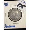 Image 1 : 1943 CANADA 25 CENTS!VF-30