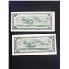 Image 2 : 1954 MODIFIED $1.00 NOTES LOT OF 2 CHOICE UNC NOTES!