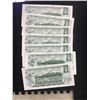Image 2 : 1973 CANADA $1.00 NOTES !7 IN SEQUENCE! CHOICE UNC!