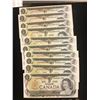 Image 1 : 1973 CANADA $1.00 NOTES! 10 IN SEQUENCE!CHOICE UNC!