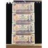 Image 1 : 1971 BANK OF CANADA $10.00 LOT OF 4  NOTES!!