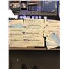 Image 1 : 1940,s OBSOLETE CHEQUES LOT! WITH POSTAGE STAMPS!