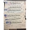 Image 3 : 1940,s OBSOLETE CHEQUES LOT! WITH POSTAGE STAMPS!