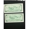 Image 2 : 1954 MODIFIED $1.00 NOTES 2 IN SEQUENCE!CHOICE UNC!