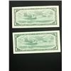Image 2 : 1954 MODIFIED $1.00 NOTES 2 IN SEQUENCE!CHOICE UNC!