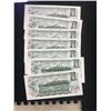 Image 2 : 1973 CANADA $1.00 NOTES !7 IN SEQUENCE! CHOICE UNC!