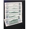 Image 2 : 1973 CANADA $1.00 NOTES! 5 IN SEQUENCE! CHOICE UNC