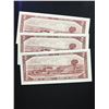 Image 2 : 1954 BANK OF CANADA $2.00 NOTES 3 IN SEQUENCE! CHOICE UNC!