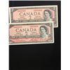 Image 1 : 1954 BANK OF CANADA $2.00 NOTES 2 IN SEQUENCE! CHOICE UNC!