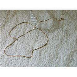CHAIN - 10K GOLD - STAMPED "10K 80" - 17" X 1mm