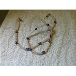 EYE GLASS CHAIN - GENUINE NATURAL GEMSTONES &/OR FRESH WATER PEARLS - EACH  APPROX 23" LONG