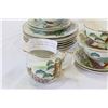 Image 2 : KUTANI EASTERN CHINA LUNCHEON SET WITH GEISHA GIRL IN BOTTOM OF CUPS