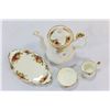 Image 4 : ROYAL ALBERT OLD COUNTRY ROSES COFFEE POT AND CREAM AND SUGAR ON TRAY