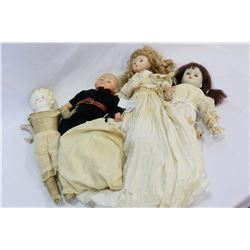 LOT OF VINTAGE PORCELAIN DOLLS