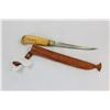 Image 3 : FINNISH SIGNED FISHING KNIFE IN SHEATH