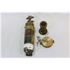 Image 1 : BRASS FIRE EXTINGUISHER NOZZLE AND COVER PLATE