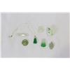 Image 1 : BAG OF JADE JEWELLRY WITH 925 SILVER CHAINS
