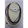 Image 1 : BEAUTIFUL GENUINE AMETHYST MULTI STRING NECKLACE RETAIL $200