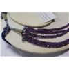 Image 2 : BEAUTIFUL GENUINE AMETHYST MULTI STRING NECKLACE RETAIL $200
