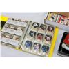 Image 3 : BOX AND BINDER AND TIN OF HOCKEY CARDS