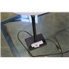 Image 2 : VINYL AND METAL TABLE LAMP W/ SHADE