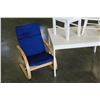 Image 2 : WHITE KIDS TABLE CHAIR AND ROCKING CHAIR AND BENTWOOD CHAIR