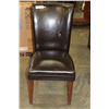 Image 1 : LEATHER DINING CHAIR