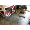 Image 1 : 3 METAL FOLDING PATIO CHAIRS