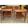 Image 3 : PAIR OF TEAK ENDTABLES